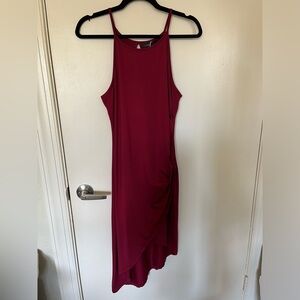 Red Asymmetrical Dress